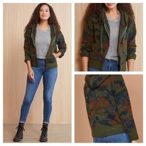 RD Style Camo Zip Up Hoodie Pullover size XS